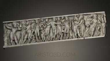 High reliefs and bas-reliefs, historical and religious (GRLFH_0360) 3D model for CNC machine
